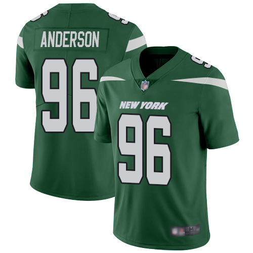 New York Jets Limited Green Youth Henry Anderson Home Jersey NFL Football #96 Vapor Untouchable->->Youth Jersey